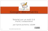 Formation Soigner ses TIC communautaires - AGIR, novembre 2011 - tutoriel Google Docs