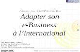 Programme e-€xport: Adapter son e-Business à l'international avec le CCIP