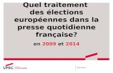 Quel traitement des élections européennes dans la presse quotidienne française?
