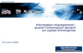 Information management : quand l\'information devient un capital d\'entreprise