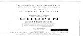 Frederic chopin   alfred cortot - edition de travail - scherzos - 2eme volume