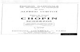 Frederic chopin   alfred cortot - edition de travail - scherzos - 1er volume