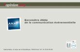 Baromètre ANAé-OpinionWay de la communication événementielle_12/09/2012