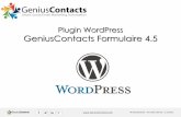 Comment intégrer un formulaire de contact dans WordPress avec le plugin officiel GeniusContacts v4.5