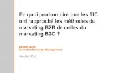 Les TIC et le rapprochement entre le marketing B2B et B2C
