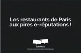 Etude 2014 Satisfact.io : Les restaurants de Paris aux pires e-reputations