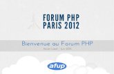 Keynote d'ouverture - Forum PHP 2012