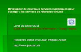 ESI - Rabat - Maroc - 31 janvier 2011 - Les nouveaux services numériques