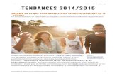 TENDANCES 2014/2015: Sommaire executif