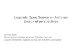 Logiciels d'archives open source - Introduction