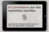 eCommerce sur Ipad et autres tablettes tactiles
