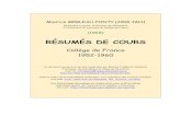 109265114 Merleau Ponty Resumes de Cours