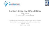 Reputation Due Diligence (French)