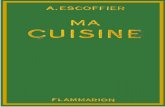 Auguste Escoffier Ma Cuisine (1934)