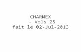 CHARMEX - Vols 25 fait le 02-Jul-2013. Concentration Totale SMPS 3D avec trajectoire au sol.