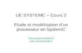 UE SYSTEMC – Cours 2 Etude et modélisation dun processeur en SystemC Francois.pecheux@lip6.fr Julien.denoulet@lip6.fr.