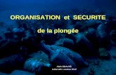 ORGANISATION et SECURITE de la plongée Alain BEAUTÉ Initial MF1 octobre 2012.