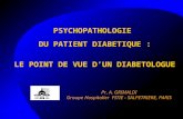 PSYCHOPATHOLOGIE DU PATIENT DIABETIQUE : LE POINT DE VUE DUN DIABETOLOGUE Pr. A. GRIMALDI Groupe Hospitalier PITIE - SALPETRIERE, PARIS.