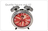 Quelle heure est-il? Cest facile! Its easy! Telling time in French.