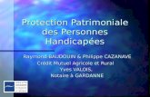 Protection Patrimoniale des Personnes Handicapées Raymond BAUDOUIN & Philippe CAZANAVE Raymond BAUDOUIN & Philippe CAZANAVE Crédit Mutuel Agricole et Rural.