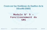 Révision N° 13Cours de lOACI sur les Systèmes de Gestion de la Sécurité (SMS)06/05/09 Module N° 9 – Fonctionnement du SMS.