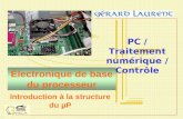 Électronique de base du processeur PC / Traitement numérique / Contrôle Introduction à la structure du µP.