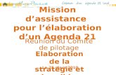 Mission dassistance pour lélaboration dun Agenda 21 Réunion du Comité de pilotage Elaboration de la stratégie et des cibles Le 25 mars 2010.