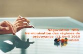Confidentiel Négociation NRS harmonisation des régimes de prévoyance -13 Avril 2010 4 ème réunion.