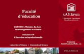 Faculté déducation EDU 5873 : Théories du choix et développement de carrière Semaines 8-9 Linsertion socioprofessionnelle Professeur André Samson, Ph.D.,