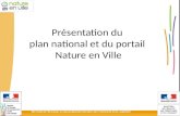 Présentation du plan national et du portail Nature en Ville.
