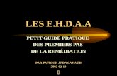 LES E.H.D.A.A PETIT GUIDE PRATIQUE DES PREMIERS PAS DE LA REMÉDIATION PAR PATRICK JJ DAGANAUD 2002-02-10.
