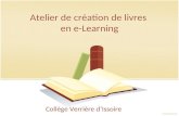 Atelier de création de livres en e-Learning Collège Verrière dIssoire.
