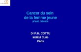 Cancer du sein de la femme jeune phase précoce Dr P.H. COTTU Institut Curie Paris.