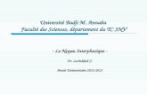 Université Badji M. Annaba Faculté des Sciences, département du TC SNV - Le Noyau Interphasique - Dr. Lechekhab Y. Année Universitaire 2012-2013.