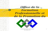 Complexe de formation Professionnelle de Confection Fès 1 Office de la Formation Professionnelle et de la Promotion du Travail.