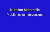 Nutrition Maternelle Problèmes et Interventions Nutrition Maternelle Problèmes UNICEF/C-79-15/Goodsmith.