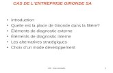 ASI Cas Gironde1 CAS DE LENTREPRISE GIRONDE SA Introduction Quelle est la place de Gironde dans la filière? Éléments de diagnostic externe Éléments de.