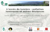 Lexcès de lumière : pollution lumineuse et autres déviances Quelle action le Parc naturel régional du Luberon peut-il jouer ? Journées du Ciel Noir, St.