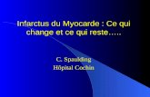 Infarctus du Myocarde : Ce qui change et ce qui reste….. C. Spaulding Hôpital Cochin.