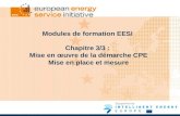 Modules de formation EESI Chapitre 3/3 : Mise en œuvre de la démarche CPE Mise en place et mesure.