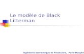 Le modèle de Black Litterman Ingénierie Economique et Financière, Paris-Dauphine.