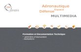 Formation et Documentation Technique - périmètre dintervention - réalisations MULTIMEDIA Espace Aéronautique Défense.