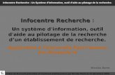 1 1 Thèse de Doctorat présentée et soutenue publiquement par Nicolas Barts le 19 décembre 2008 Infocentre Recherche : Un Système dinformation, outil daide.