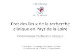 Etat des lieux de la recherche clinique en Pays de la Loire Commission Recherche clinique CHU Angers – CHU Nantes – CH Le Mans - CH Cholet CH La Roche.
