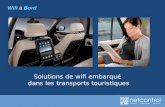 Wifi à Bord Solutions de wifi embarqué dans les transports touristiques.