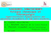 SYNDROMES SOMATOFORMES fatigue chronique et fibromyalgie Hyperréactivité lymphocytaire aux antigènes microbiens et IgG anti-aliments G. Cozon CHLS/CBN/HEH.