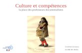 Culture et compétences la place des professeurs documentalistes Cristhine Lécureux IA-IPR HG HIDA.