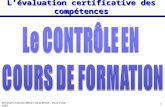 Lévaluation certificative des compétences 1 1Séminaire national Métiers de la MODE – Paris 7 mai 2009.