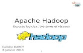 1 Apache Hadoop Exposés logiciels, systèmes et réseaux Camille DARCY 8 Janvier 2013.