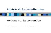 Intérêt de la coordination Actions sur la contention. Dr Galopin Sylvie. Pôle de Gériatrie - Centre Hospitalier de Saint-Nazaire.